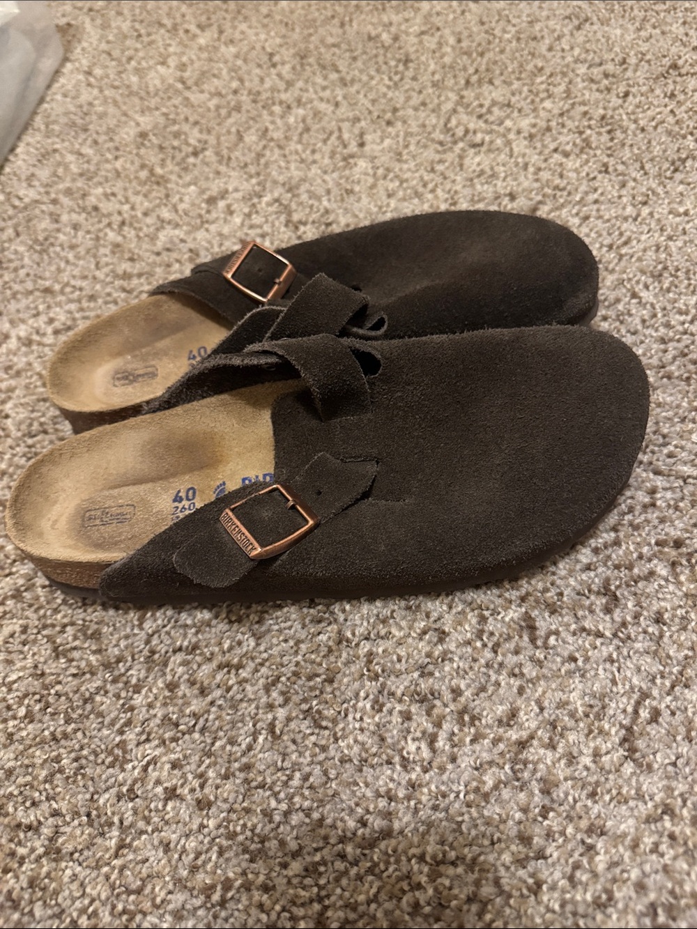 BIRKENSTOCK BOSTON SIZE 40